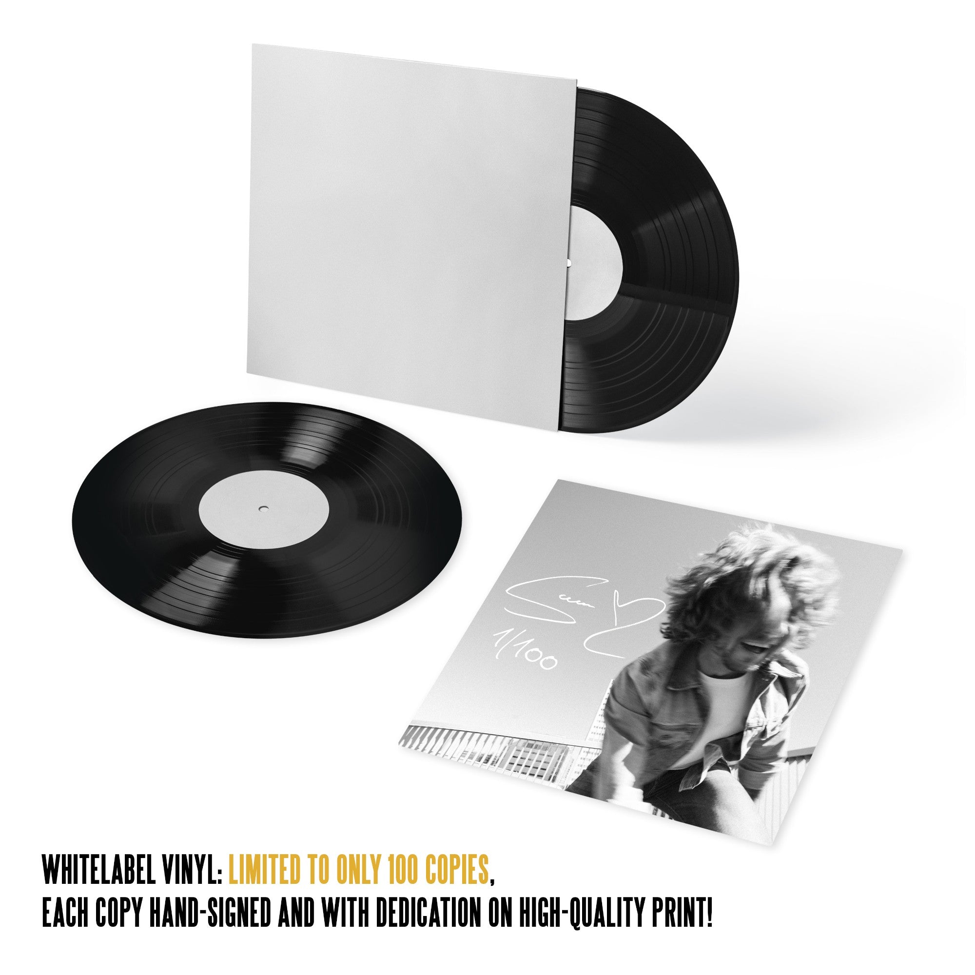 Samu Haber Me Free My Way Handsignierte Whitelabel Vinyl mit Widmung 371714
