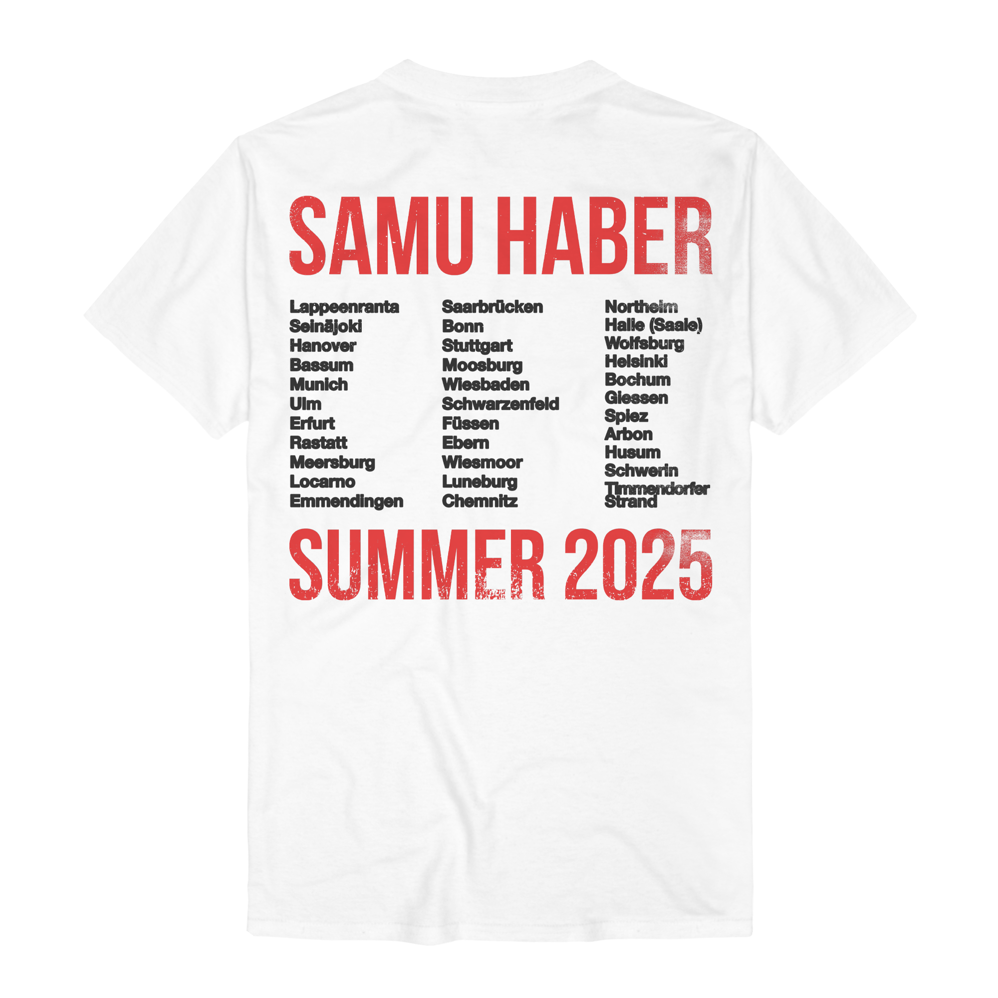 Samu Haber Summer Tour 2025 T-Shirts 408499